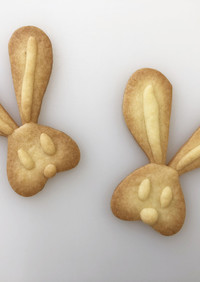 イースター☆ハート型で作るウサギクッキー