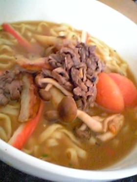 肉カレーうどん (艶うどん使用)