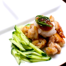 簡単!サッパリ梅ダレと大根おろしの鶏肉焼