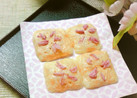 桜のチーズ煎餅