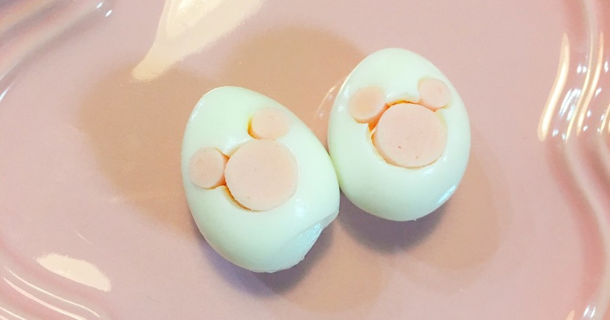 ミッキー柄ゆで卵 レシピ 作り方 By 莉奈ママ クックパッド 簡単おいしいみんなのレシピが349万品