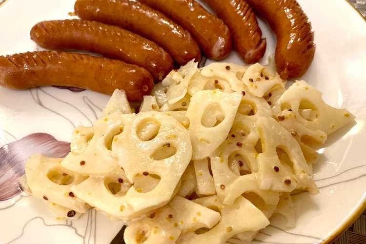 蓮根の和え物 ソーセージの付け合わせに レシピ 作り方 By 大川あつ子 クックパッド