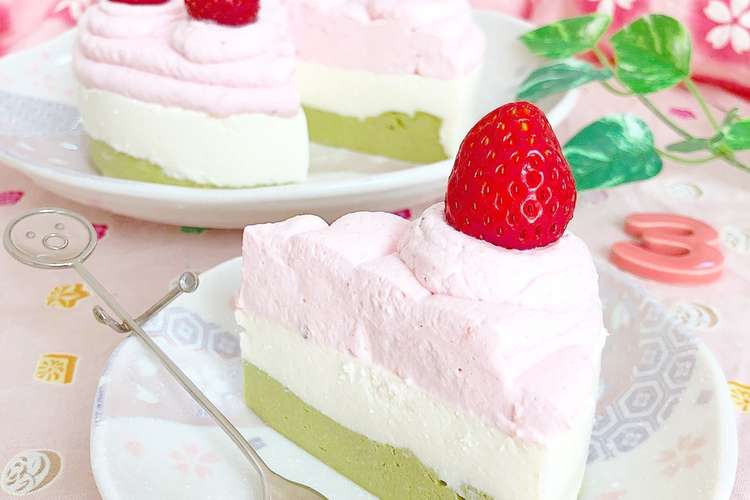 ひな祭り お豆腐の三色チーズケーキ レシピ 作り方 By Onaona クックパッド 簡単おいしいみんなのレシピが350万品