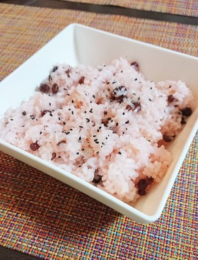 簡単 !お鍋で炊く 甘納豆のお赤飯