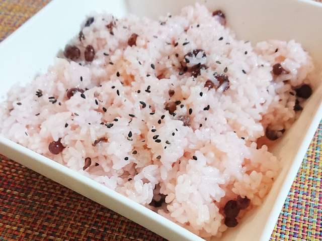 簡単 お鍋で炊く 甘納豆のお赤飯 レシピ 作り方 By まるこちゃん