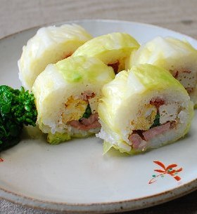 巻き寿司・春は若草色