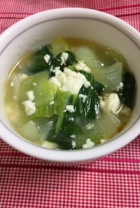青梗菜のトロトロスープ