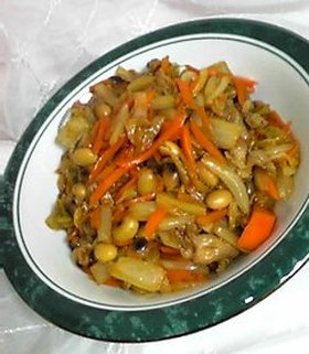 白菜タップリ♪酢豚風(黒酢入り)