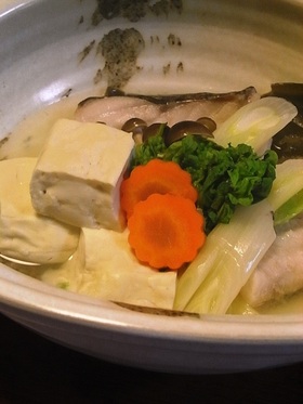 鱈と豆腐の蒸し物