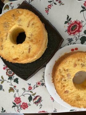 夏ミカンシフォンケーキ17㎝、2台焼く♡