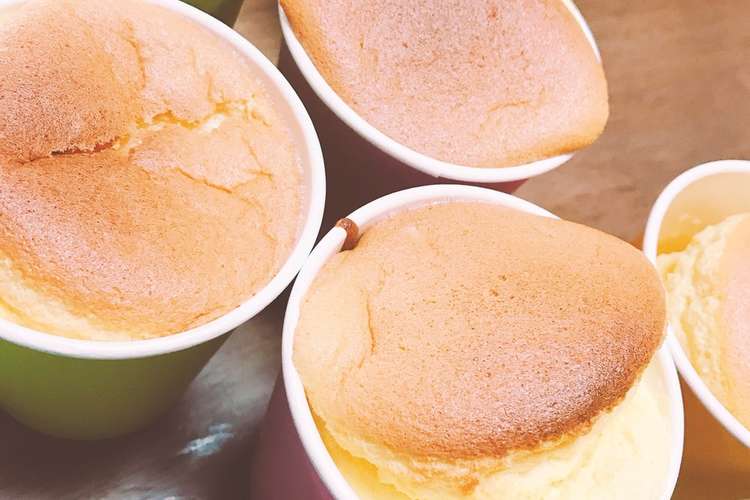 バター不要 紙コップでシフォンケーキ レシピ 作り方 By アイネユウナ クックパッド 簡単おいしいみんなのレシピが350万品