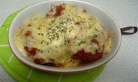♡トマトハンバーググラタン♡バジル風味