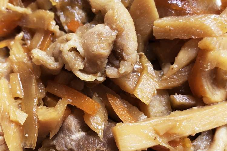 たけのこと豚肉の炒め煮 レシピ 作り方 By ちーかに クックパッド 簡単おいしいみんなのレシピが365万品