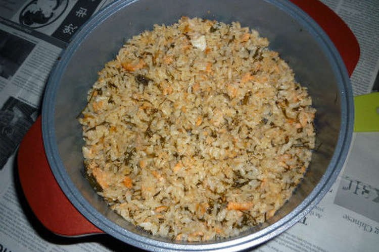 木の芽入サーモン あかもくの炊き込みご飯 レシピ 作り方 By Aranjuez5 クックパッド 簡単おいしいみんなのレシピが364万品