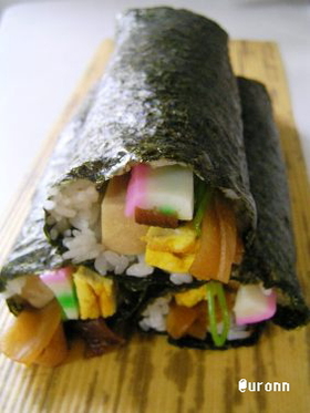 和食の定番!太巻き寿司♪今日は節分恵方巻