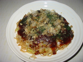 パスタでアレンジ☆広島焼き風!?