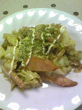 Wの食感☆キャベツのお好み風♪