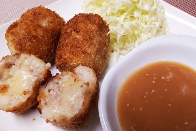 味噌だれ とろりチーズコロッケ レシピ 作り方 By まるんくん クックパッド 簡単おいしいみんなのレシピが360万品