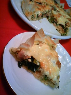 春巻きの皮で作る簡単キッシュ♥