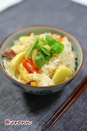 ほくほく!クワイの炊き込みご飯♪
