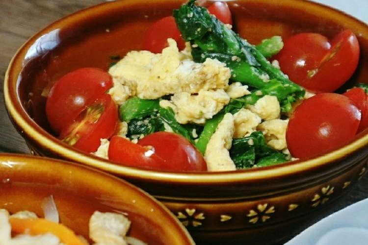菜の花と卵の胡麻和え お弁当にも レシピ 作り方 By Ickまま クックパッド 簡単おいしいみんなのレシピが377万品