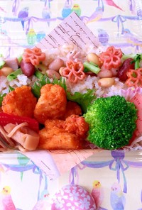 低糖質　ヘルシー唐揚げ弁当　３月弁当