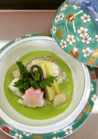 【和食】鯛のグリーンソース