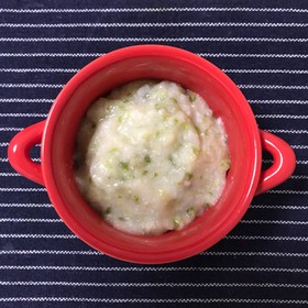 【離乳食中期】ピーマン入りチーズリゾット