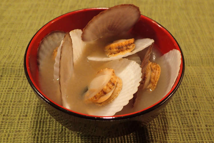 ホタテ稚貝の味噌汁 レシピ 作り方 By あおもりの肴 クックパッド 簡単おいしいみんなのレシピが373万品