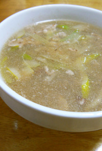 豚と春雨の中華スープ