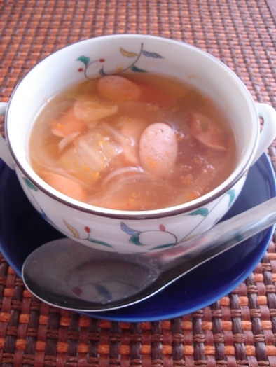 キムチコンソメスープの写真