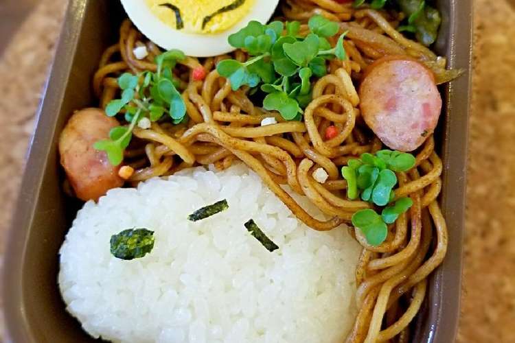 スヌーピー 簡単キャラ弁 アフロ焼きそば レシピ 作り方 By Mymh1234 クックパッド 簡単おいしいみんなのレシピが376万品