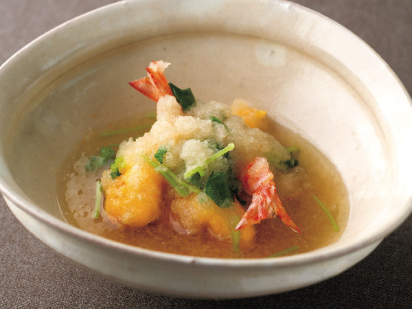 海老黄身揚げ煮