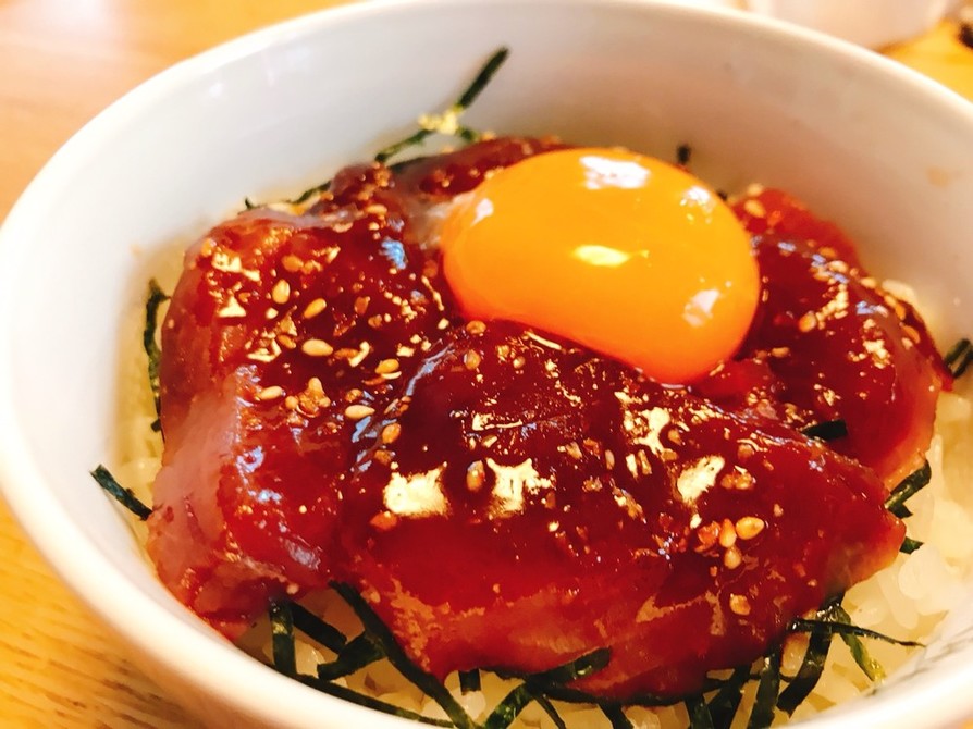 カツオの甘辛韓国風丼の画像