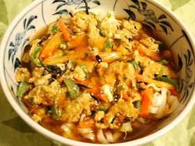 卵とあんのうどん