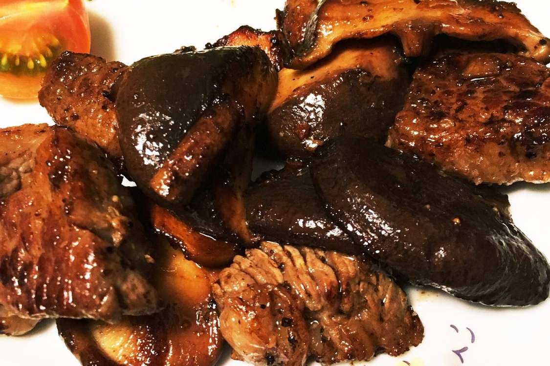煮込み用牛肉と生椎茸の塩麹ステーキ レシピ 作り方 By りのりぼんりん クックパッド 簡単おいしいみんなのレシピが379万品