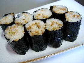 たぬき巻き♪(揚げ玉の海苔巻)