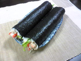 *2008年 恵方巻き(サラダ巻き)*