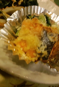 お弁当に･･鮭のマヨパン粉焼き