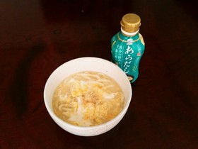 あらだし生姜卵うどん