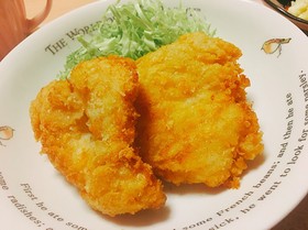 醤油で食べる鶏むね肉のチキンカツ
