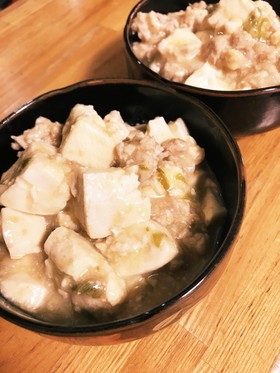FPで簡単!安い豚こまで子供用の麻婆豆腐