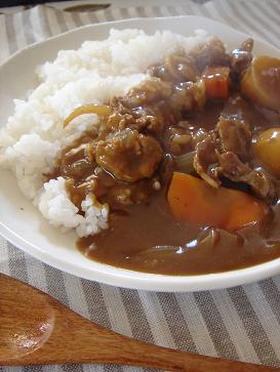 「おうち」で♡「お店」な豚コマカレー