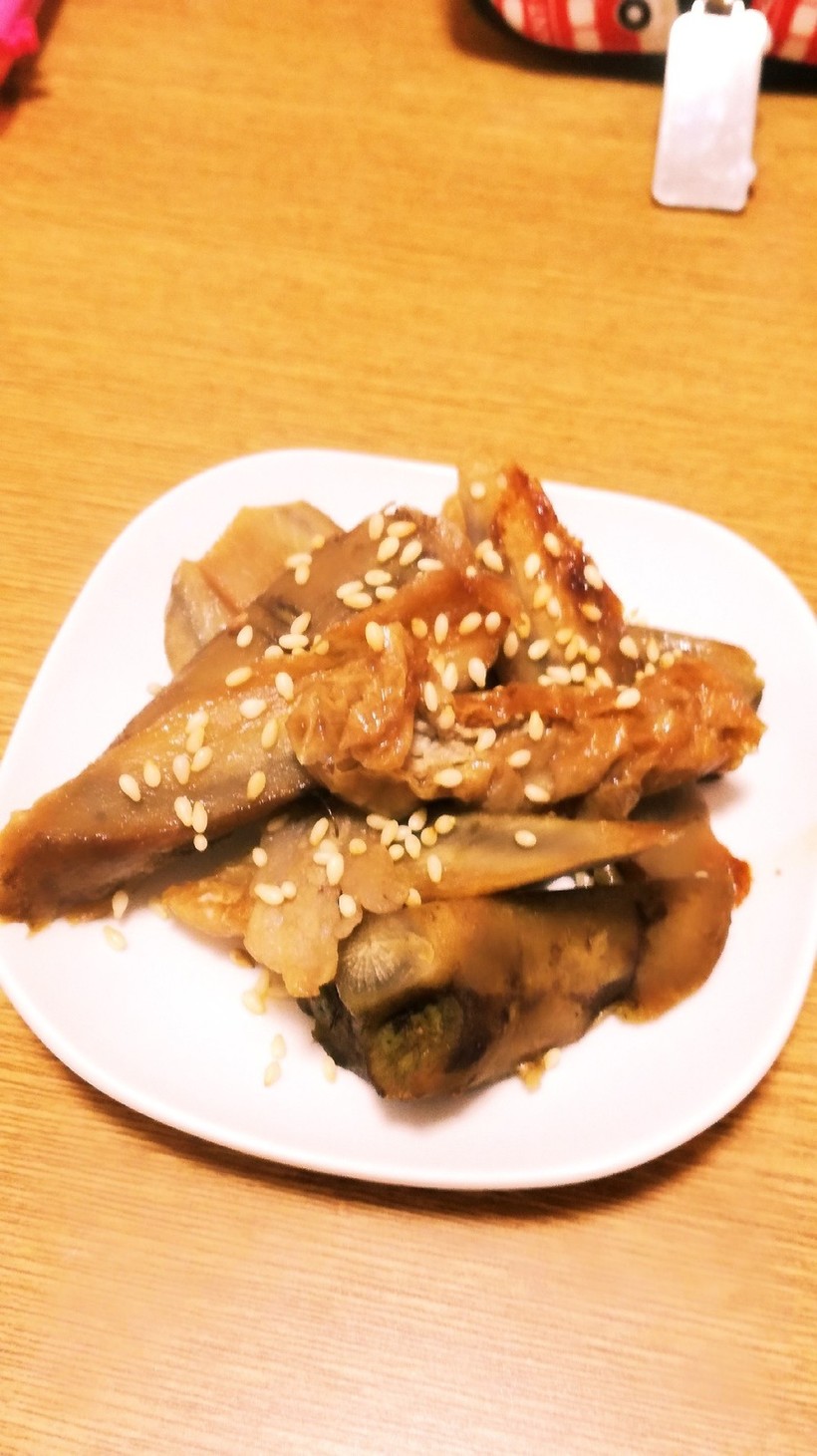 【ごぼう消費】豚肉とごぼうの炒め煮の画像