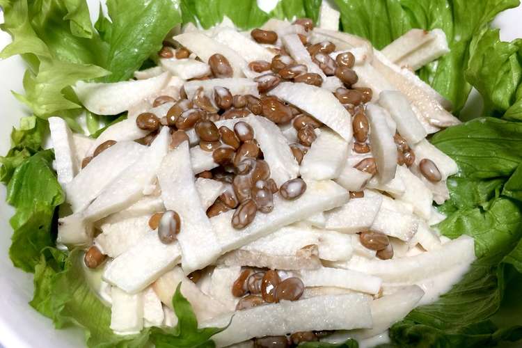 意外な組み合わせ 長芋と納豆のマヨサラダ レシピ 作り方 By あいみnキッチン クックパッド 簡単おいしいみんなのレシピが355万品