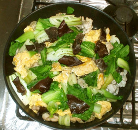 豚肉ときくらげの酢野菜炒め♪簡単