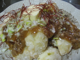 じゃがいも豚ひきあんかけ(豆腐も可)♪