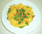 たっぷり野菜の卵とじの写真