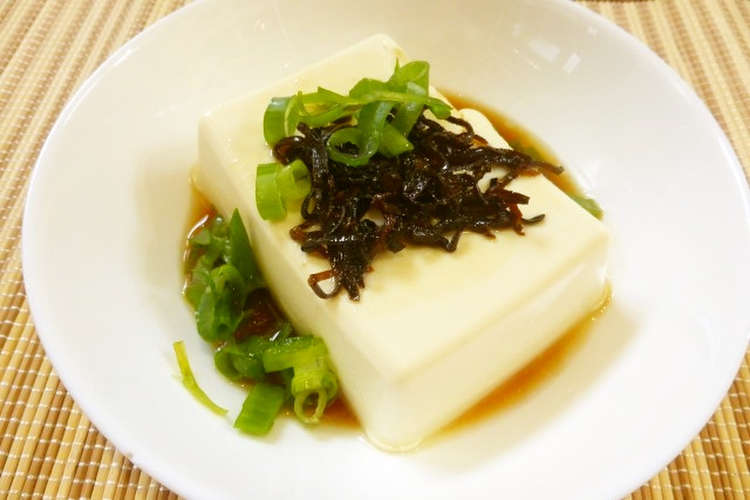 塩昆布 麺つゆ 酢 ごま油の冷奴 レシピ 作り方 By ぶどうなすび クックパッド