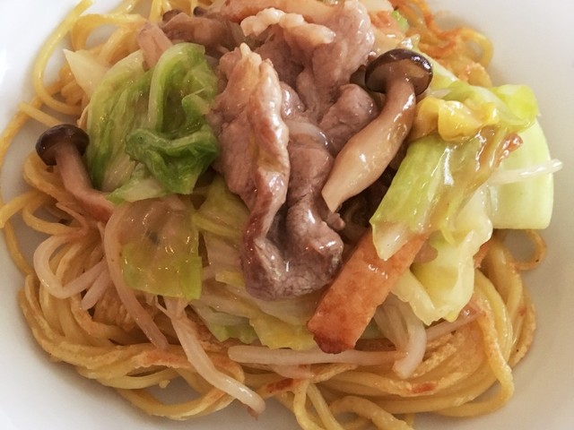 八宝菜の素 冷凍麺で あんかけ焼きそば レシピ 作り方 By 見習い主婦ゆん クックパッド